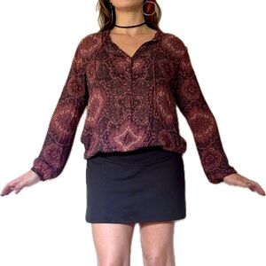 Vintage y2k 2000s paisley Lucky brand top